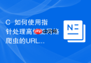 C++如何使用指针处理高性能网络爬虫的URL队列