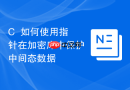 c++如何使用指针在加密库中保护中间态数据