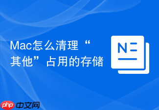 mac怎么清理“其他”占用的存储