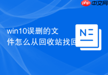 win10误删的文件怎么从回收站找回