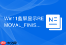 win11蓝屏显示removal_finished_but_not_stopped解决方法
