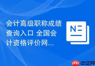 会计高级职称成绩查询入口 全国会计资格评价网官网入口