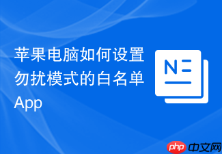 苹果电脑如何设置勿扰模式的白名单app