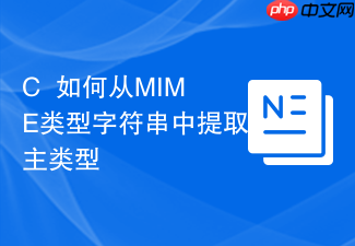 c++如何从mime类型字符串中提取主类型