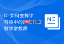 C++如何去掉字符串中的所有特定数学常数段