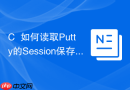 C++如何读取Putty的Session保存文件