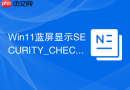 win11蓝屏显示security_check_failure解决方法
