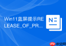 win11蓝屏提示release_of_priority_mutex_not_owner怎么办