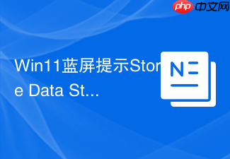 win11蓝屏提示store data structure corruption怎么修复