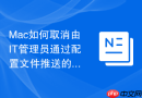 mac如何取消由it管理员通过配置文件推送的关机