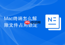 mac终端怎么解除文件占用锁定
