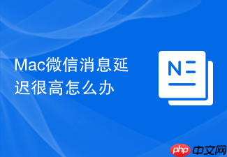 mac微信消息延迟很高怎么办
