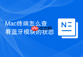 mac终端怎么查看蓝牙模块的状态