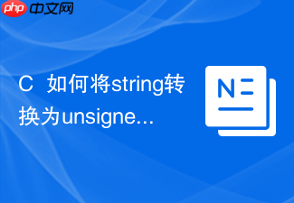 c++如何将string转换为unsigned long