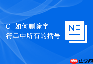 c++如何删除字符串中所有的括号