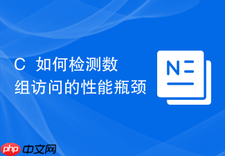 c++如何检测数组访问的性能瓶颈