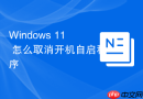 Windows 11 怎么取消开机自启程序