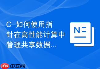 c++如何使用指针在高性能计算中管理共享数据