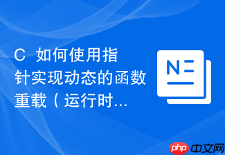 c++如何使用指针实现动态的函数重载(运行时)