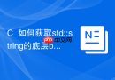 C++如何获取std::string的底层buffer地址