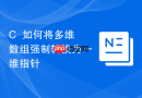 C++如何将多维数组强制转换为一维指针