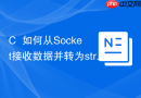 C++如何从Socket接收数据并转为string