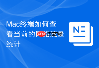 mac终端如何查看当前的网络流量统计