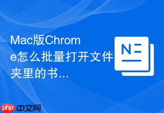 mac版chrome怎么批量打开文件夹里的书签