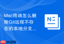 mac终端怎么删除git远程不存在的本地分支