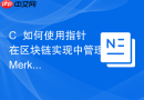 C++如何使用指针在区块链实现中管理Merkle树