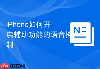iphone如何开启辅助功能的语音控制
