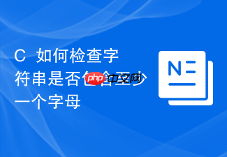 c++如何检查字符串是否包含至少一个字母