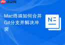 mac终端如何合并git分支并解决冲突