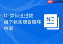 C++如何通过数组下标实现自循环检测