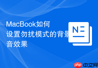 macbook如何设置勿扰模式的背景音效果