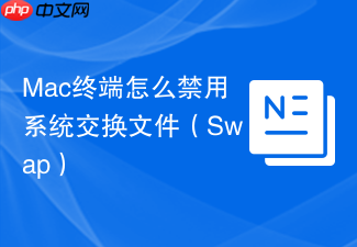 mac终端怎么禁用系统交换文件(swap)
