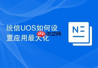 统信uos如何设置应用最大化