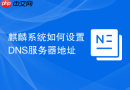 麒麟系统如何设置DNS服务器地址