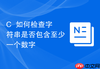 c++如何检查字符串是否包含至少一个数字