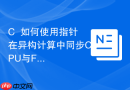 c++如何使用指针在异构计算中同步cpu与fpga