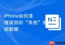 iPhone如何清理顽固的“其他”系统数据