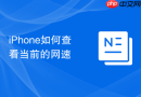 iphone如何查看当前的网速