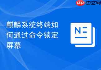 麒麟系统终端如何通过命令锁定屏幕