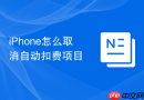 iPhone怎么取消自动扣费项目