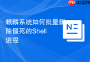 麒麟系统如何批量删除僵死的Shell进程