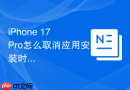 iphone 17 pro怎么取消应用安装时的面部识别