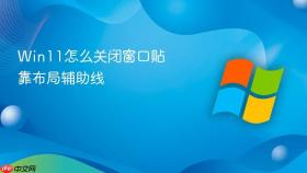 win11怎么关闭窗口贴靠布局辅助线