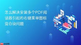 怎么解决安装多个PDF阅读器引起的右键菜单图标变白块问题