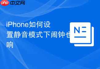 iphone如何设置静音模式下闹钟也响