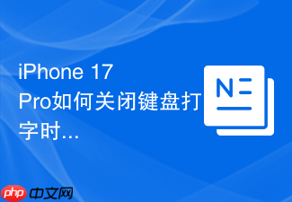 iphone 17 pro如何关闭键盘打字时的拼写检查